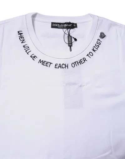 Pre-owned Dolce & Gabbana White Cotton Sleeveless Printed Tank Women's T-shirt ()