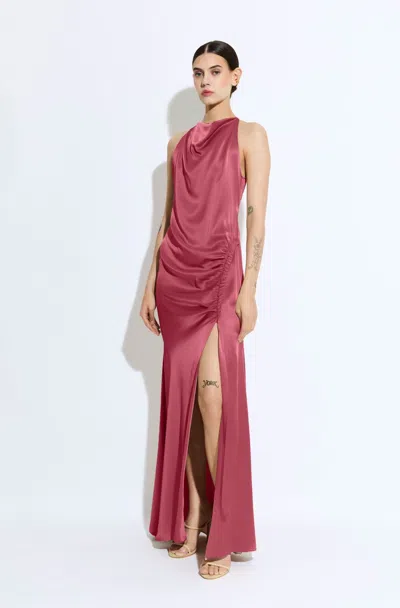Lapointe Satin Halter Gown