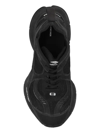 Balenciaga Black Mesh And Rubber Circuit Sneakers In Black