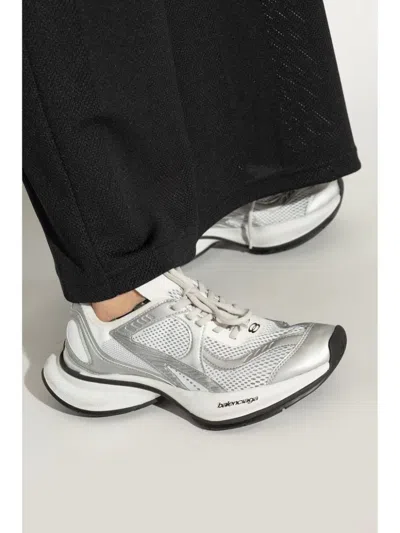 Balenciaga Two-tone Mesh And Fabric Circuit Sneakers