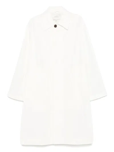 Studio Nicholson Nylon And Cotton Blend Coat In White