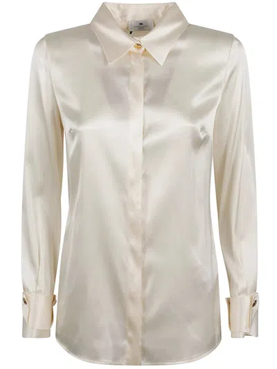 Elisabetta Franchi Long-sleeved Glossy Shirt