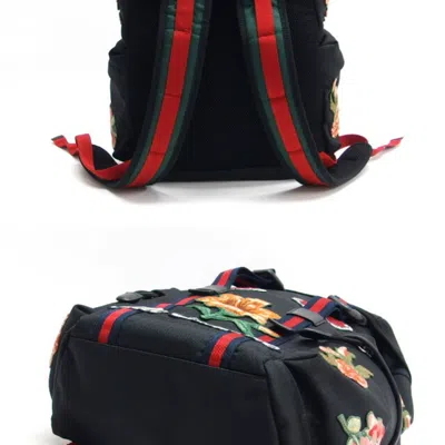 Pre-owned Gucci Black Canvas Backpack ()