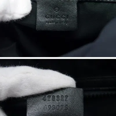 Pre-owned Gucci Black Canvas Backpack ()