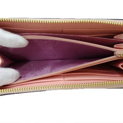 Pre-owned Gucci Pink Leather Long Wallet (bi-fold) ()