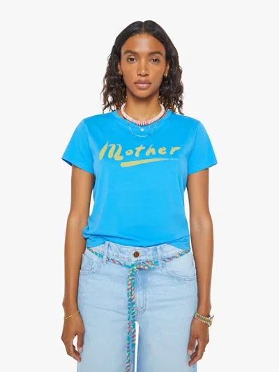 Mother The Lil Goodie Goodie Signature T-shirt In Blue