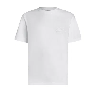 Etro Embroidered T-shirt In White