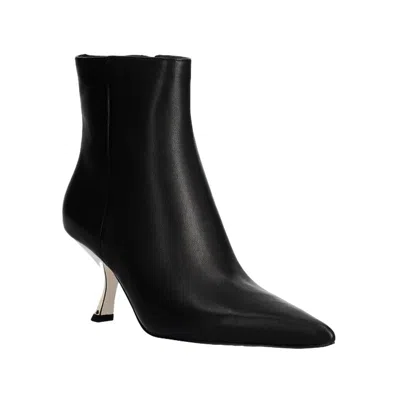Michael Kors Luna Black Heeled Ankle Boot In Black