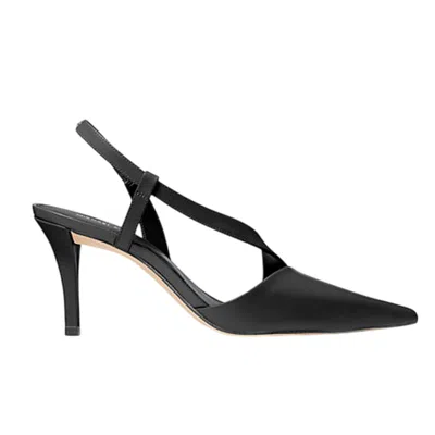 Michael Kors Black Slingback Shoes With Pointed Toe