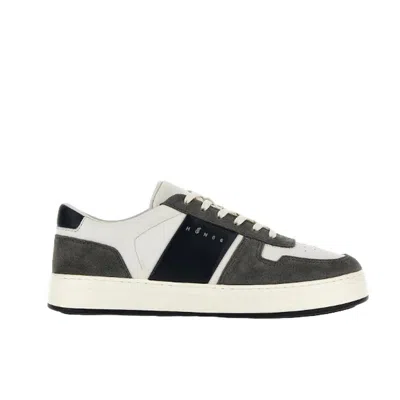 Hogan Smooth And Suede Leather H Tv Sneakers. In White