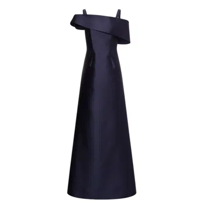 Alberta Ferretti Silk-blend Long Gown