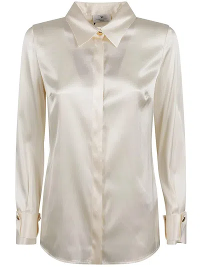 Elisabetta Franchi Long-sleeved Glossy Shirt