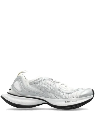 Balenciaga Two-tone Mesh And Fabric Circuit Sneakers