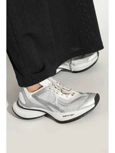 Balenciaga Two-tone Mesh And Fabric Circuit Sneakers