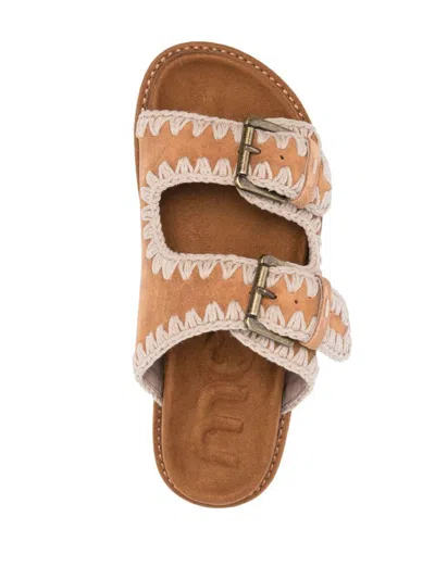サンダル・ミュール MOU Women Sandals FW431004A COG Brown New bio with buckles