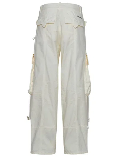 Dsquared2 Low Rise Cotton Twill Cargo Trousers