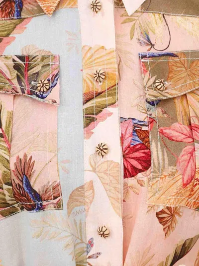 Zimmermann Ascension Floral-print Linen Playsuit