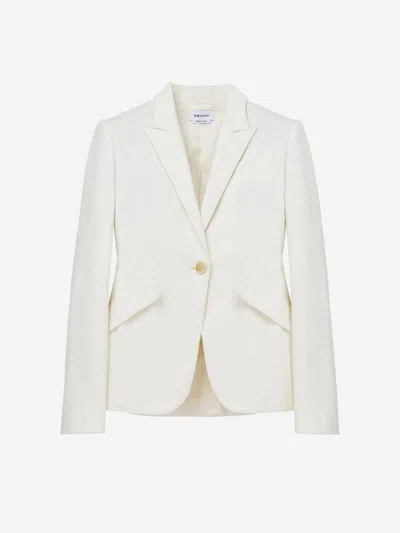 Alexander Mcqueen Cotton Structured Blazer