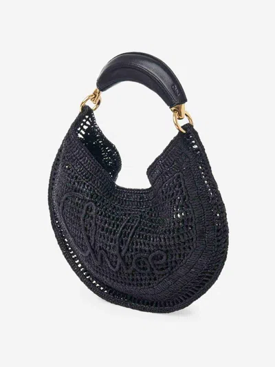 Chloé Summer Banana Top-handle Bag In Crochet Fabric