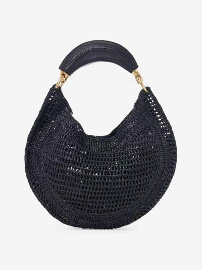 Chloé Summer Banana Top-handle Bag In Crochet Fabric