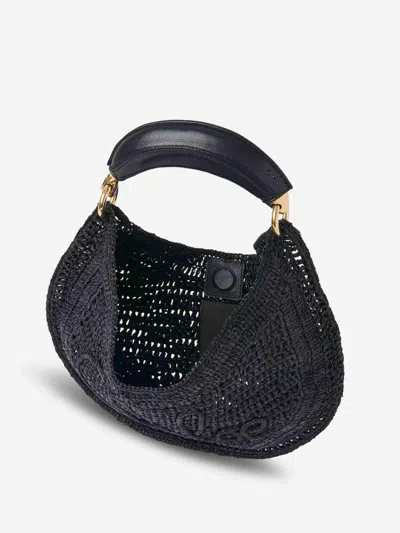 Chloé Summer Banana Top-handle Bag In Crochet Fabric