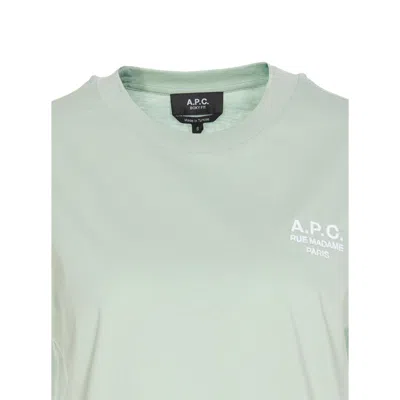 Apc Madame Street Organic Cotton Crew-neck T-shirt