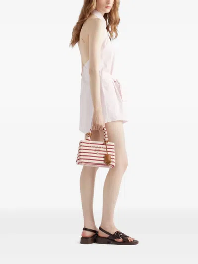 Prada Striped Cotton Canvas Mini-bag