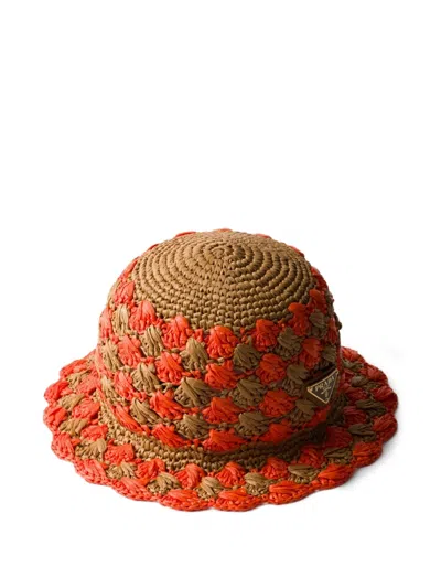 Prada Crochet-knit Bucket Hat