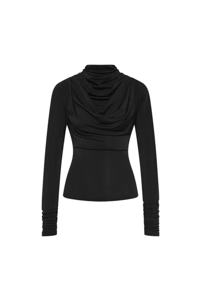 Rebecca Vallance Erin Cowl-effect Long-sleeve Top