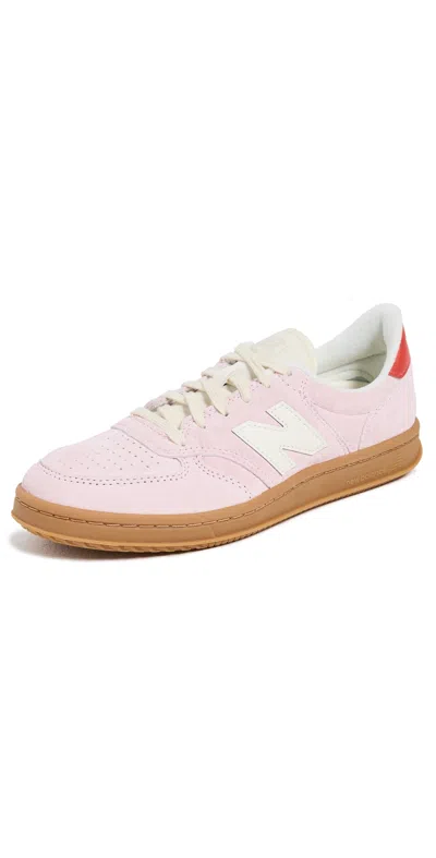 New Balance T500 Woman Sneakers Light Pink Size 7.5 Leather In Pink