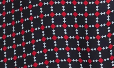 Nydj Pintuck Blouse In Starlet Geo In Black