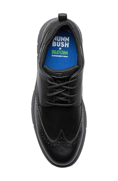 Nunn Bush Stance Mens Wing Closed Toe Oxford Shoes In Black