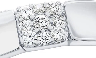 Simona Pavé Cubic Zirconia Square Adjustable Ring