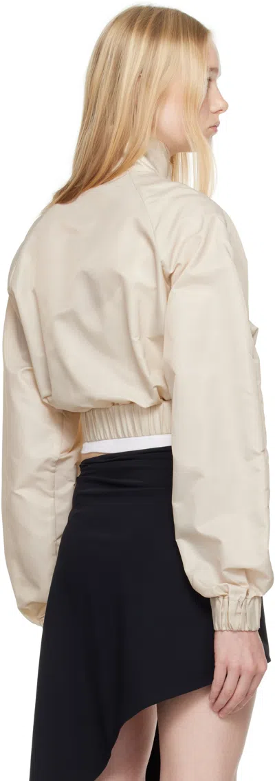 Area Beige Crystal Trim Track Jacket