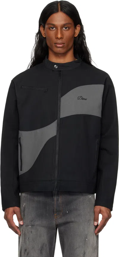 Dime Black Moto Jacket