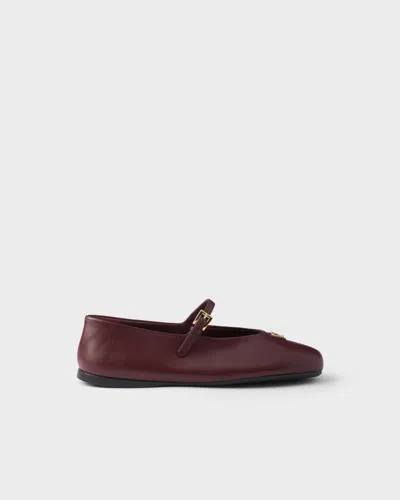 Prada Nappa Leather Ballerinas