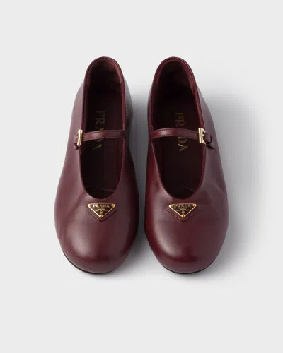 Prada Nappa Leather Ballerinas