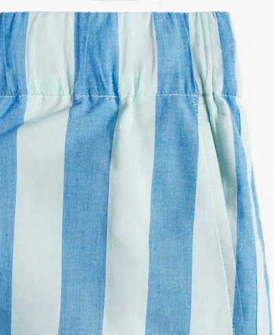 On 34th Women's Cotton Striped Pull-on Shorts, Exclusively At Macy's In Blue