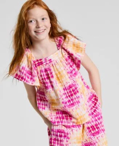 Epic Threads Girls Coast Dye Wide Crop Pants, Exclusively At Macy's