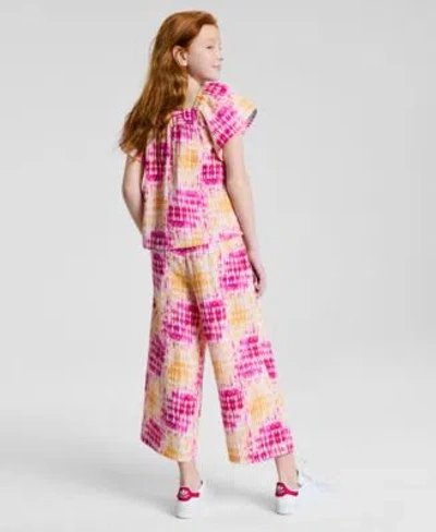 Epic Threads Girls Coast Dye Wide Crop Pants, Exclusively At Macy's