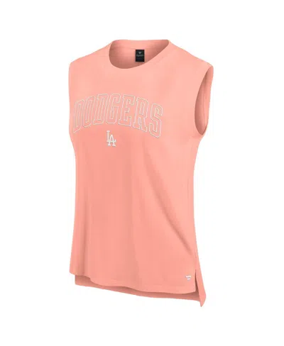 Fanatics Women's Coral Tampa Bay Buccaneers Studio Gym Tank Top