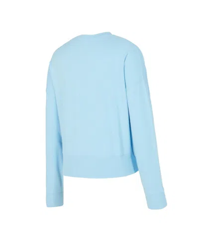 Concepts Sport Women'sâ 2-piece Light Blue Philadelphia Phillies Elevation Tri-blend Long Sleeve T-shirt And Shorts In Blue