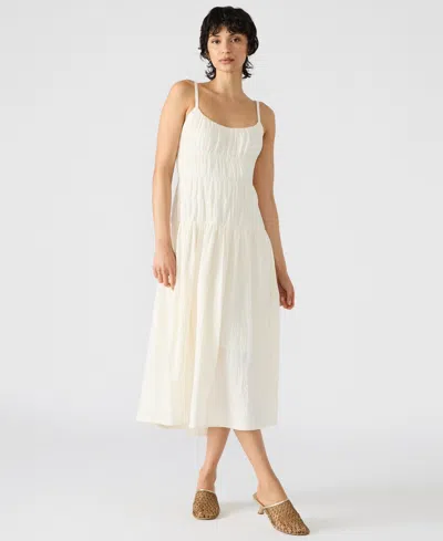 Steve Madden Toby Stretch Cotton Dress In White