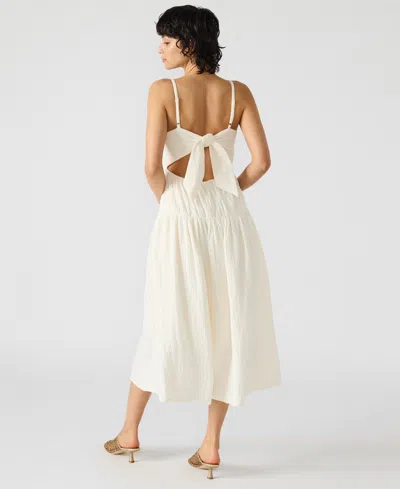 Steve Madden Toby Stretch Cotton Dress In White