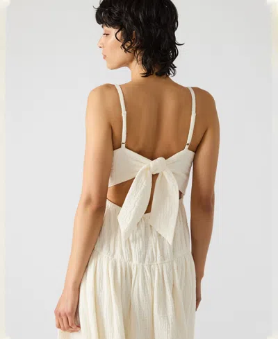 Steve Madden Toby Stretch Cotton Dress In White