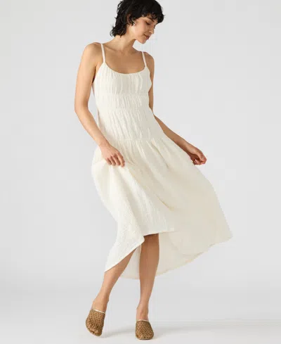 Steve Madden Toby Stretch Cotton Dress In White