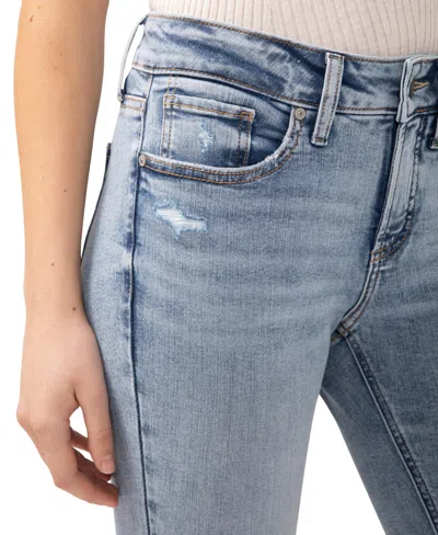 Silver Jeans Co. Women's Suki Mid Rise Curvy Fit Skinny Jeans In Multi