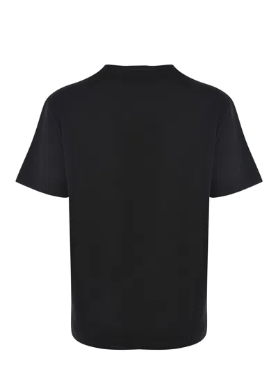 Golden Goose Black Logo-embroidered Short-sleeved T-shirt
