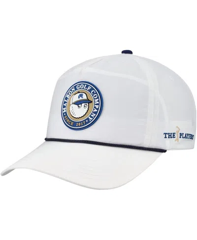 Malbon Golf Men's And Women'sâ White The Players Bucket Seal Rope Adjustable Hat