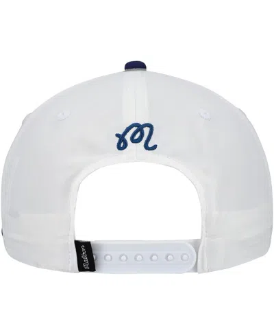 Malbon Golf Men's And Women'sâ White The Players Bucket Seal Rope Adjustable Hat